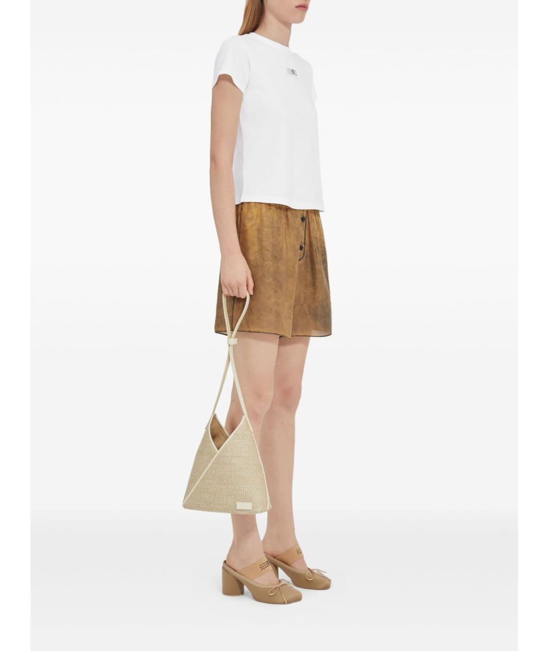 MM6 MAISON MARGIELA Белая хлопковая футболка, фото 3