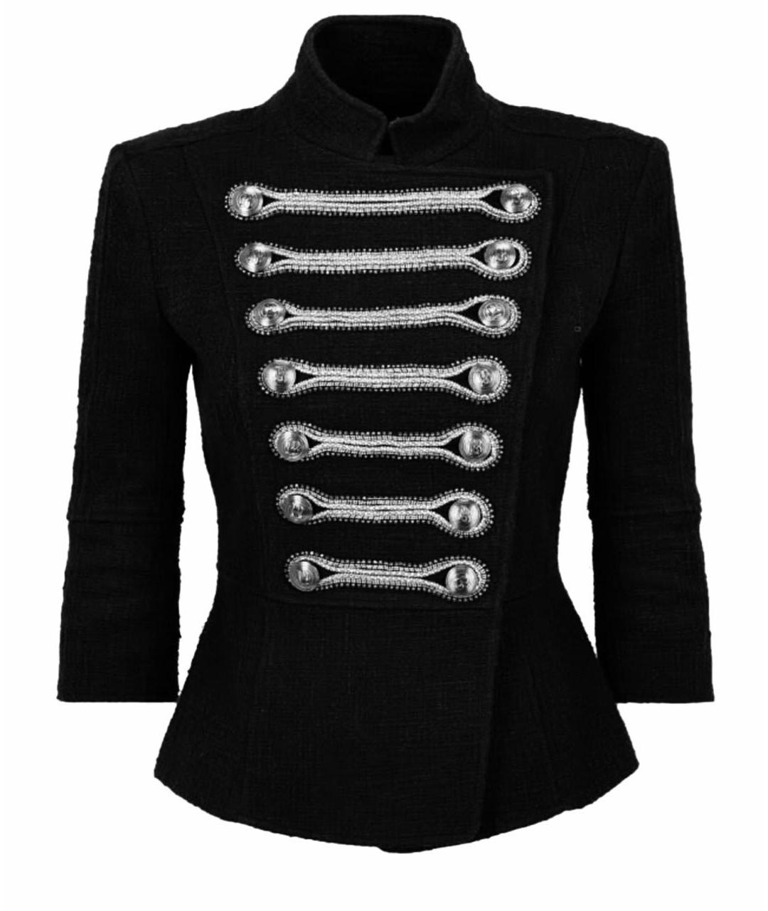 PIERRE BALMAIN Черный хлопковый жакет/пиджак, фото 9