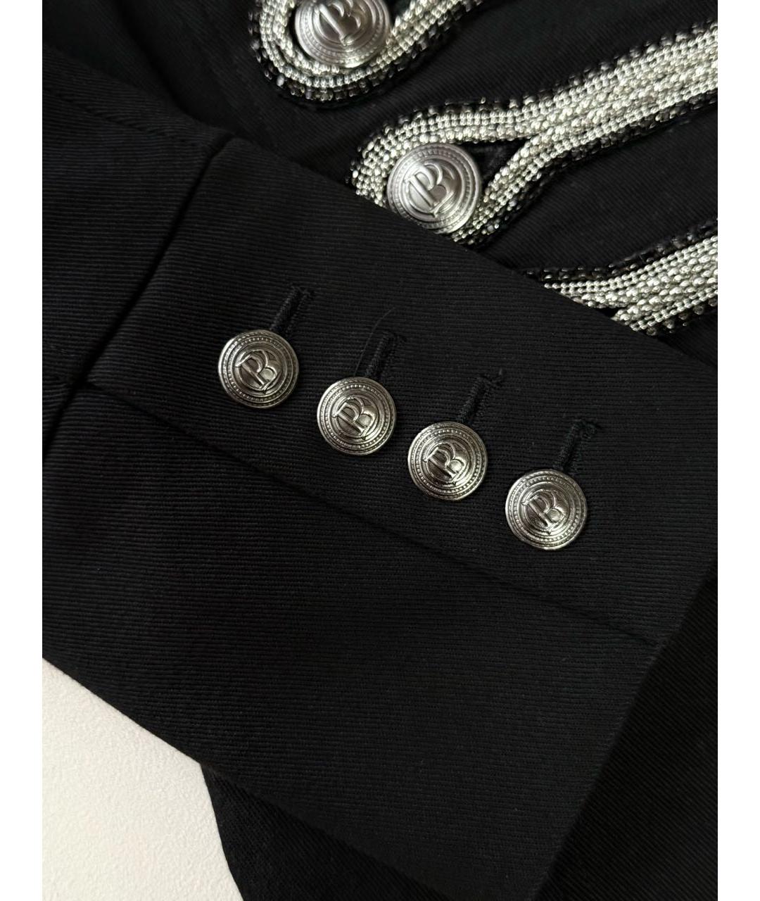 PIERRE BALMAIN Черный хлопковый жакет/пиджак, фото 6