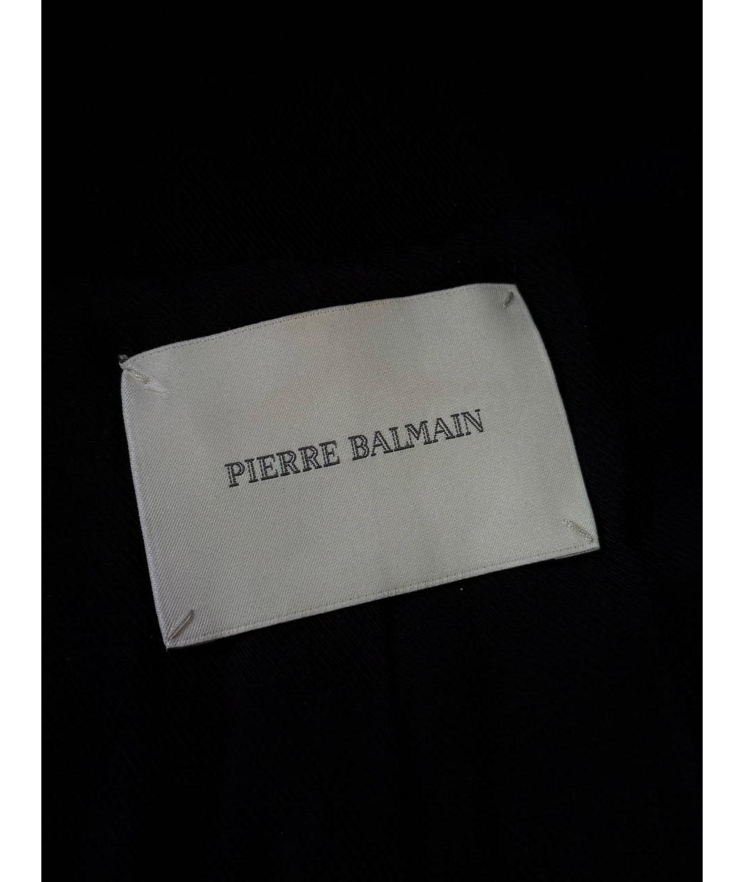 PIERRE BALMAIN Черный хлопковый жакет/пиджак, фото 7