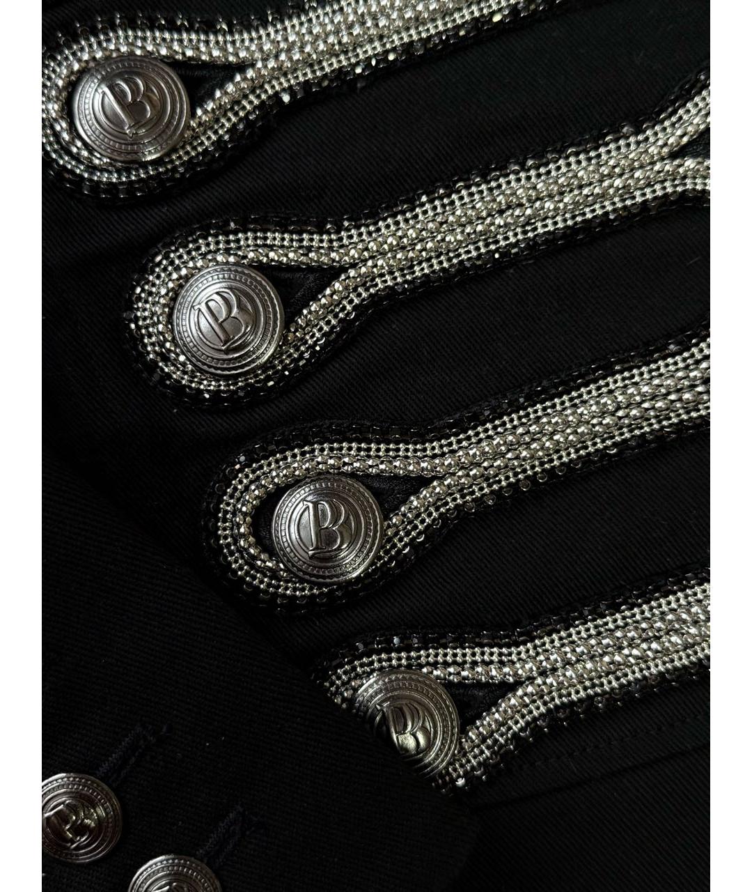 PIERRE BALMAIN Черный хлопковый жакет/пиджак, фото 5