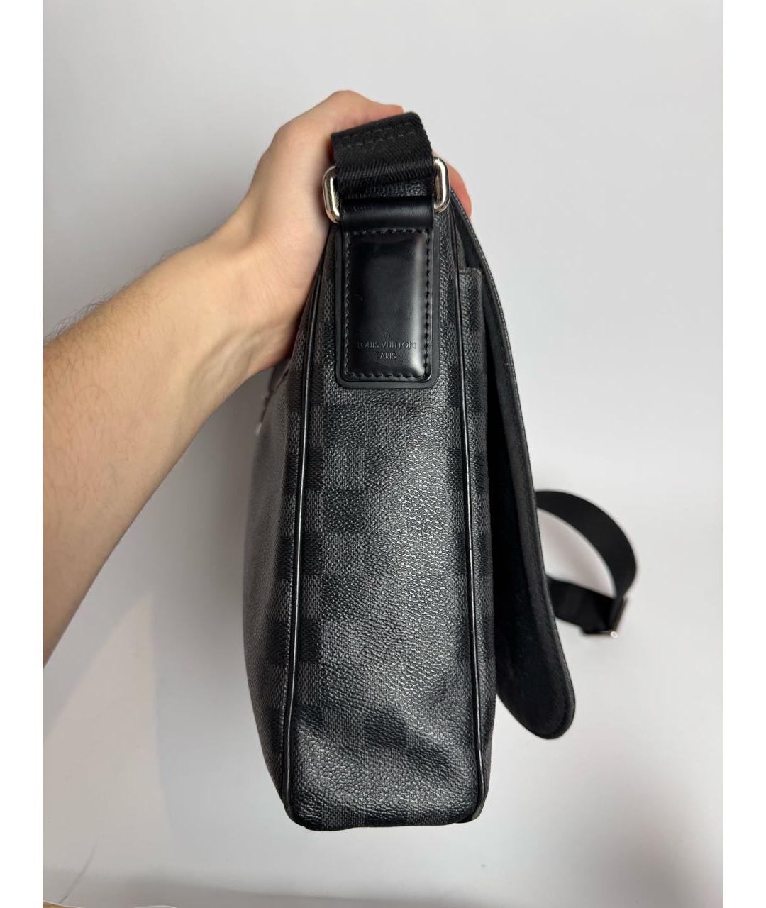 LOUIS VUITTON Черная сумка на плечо, фото 5