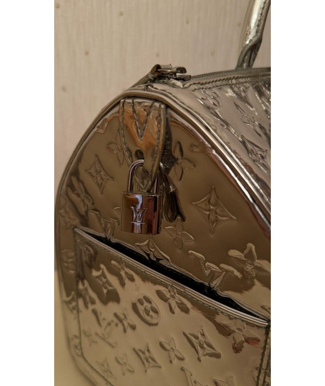 LOUIS VUITTON Серебряная сумка с короткими ручками, фото 8