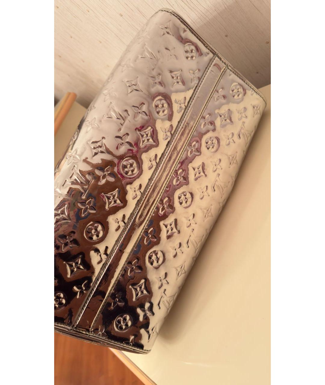 LOUIS VUITTON Серебряная сумка с короткими ручками, фото 4