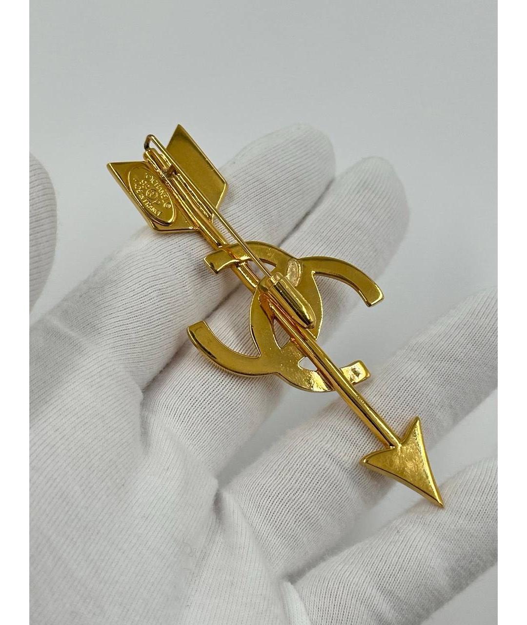 CHANEL Золотая позолоченная булавка / брошь, фото 5
