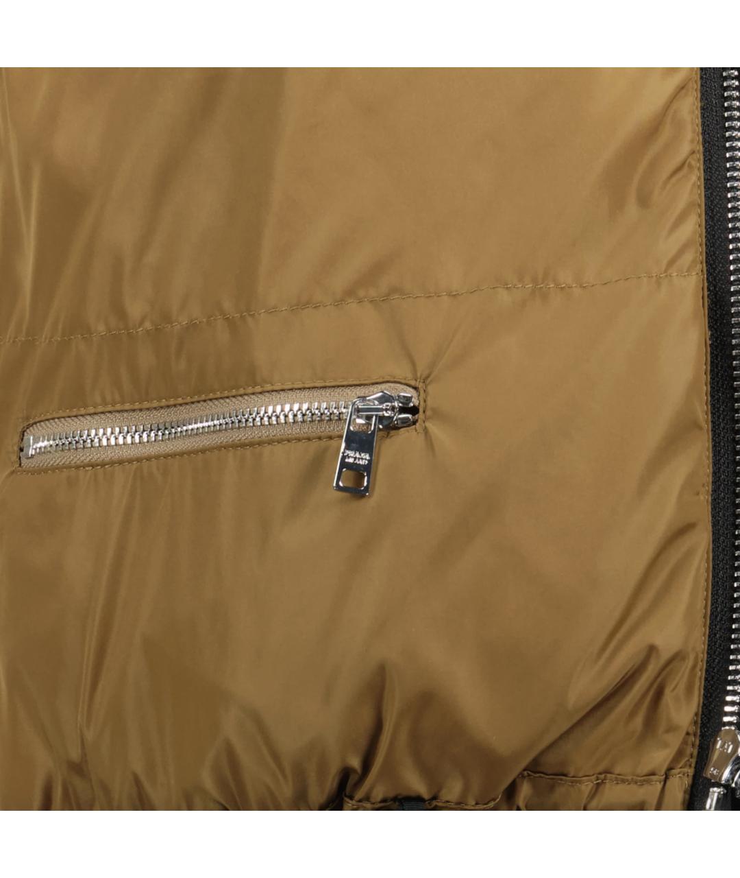 PRADA Черный полиамидовый пуховик, фото 4