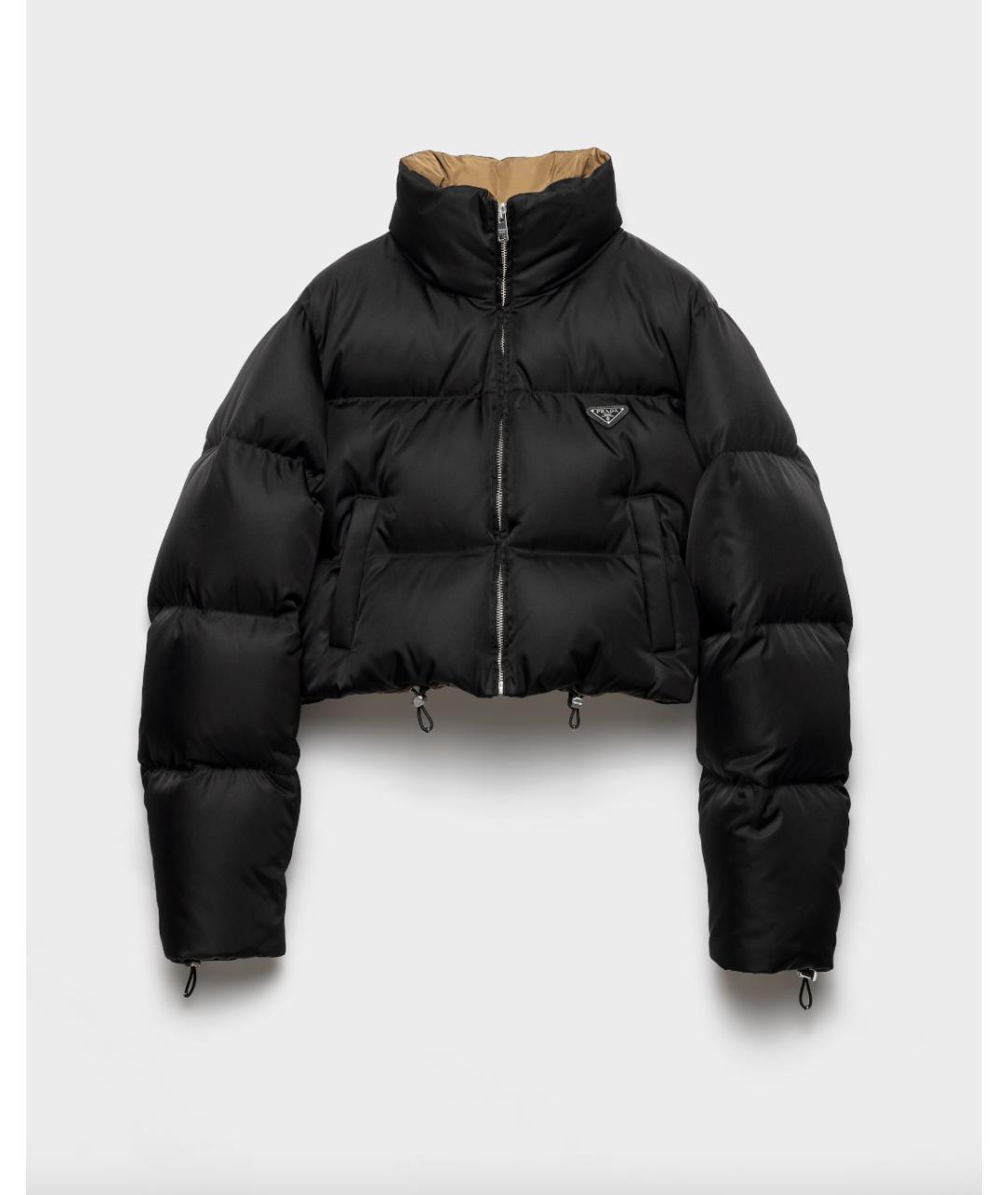 PRADA Черный полиамидовый пуховик, фото 6