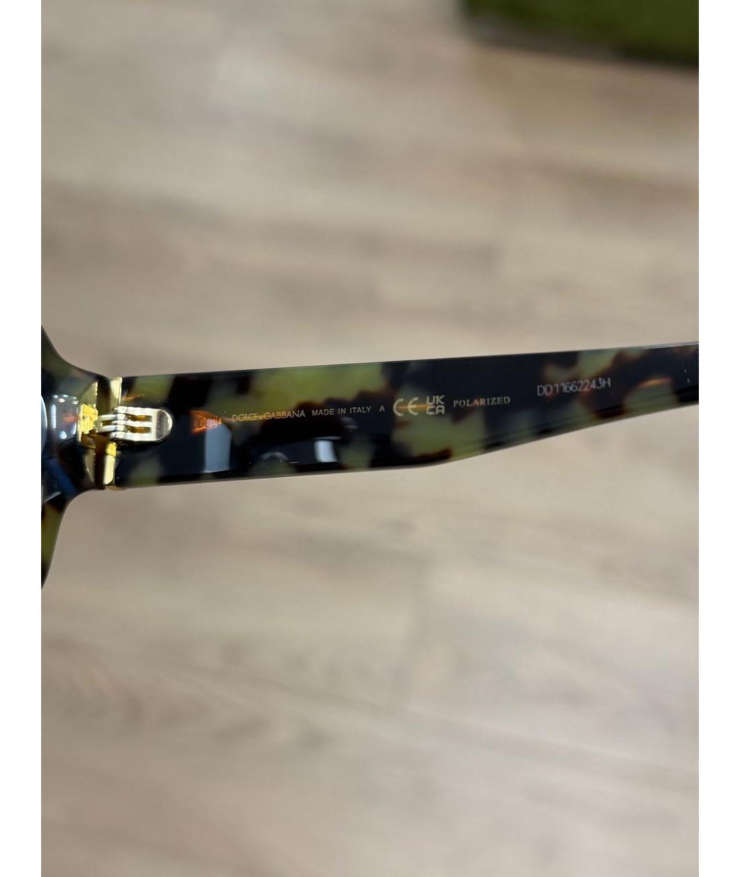 DOLCE&GABBANA Черные пластиковые солнцезащитные очки, фото 7