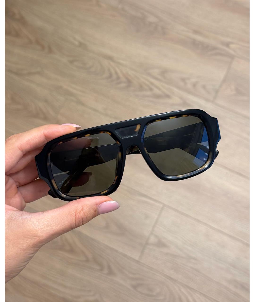 DOLCE&GABBANA Черные пластиковые солнцезащитные очки, фото 5