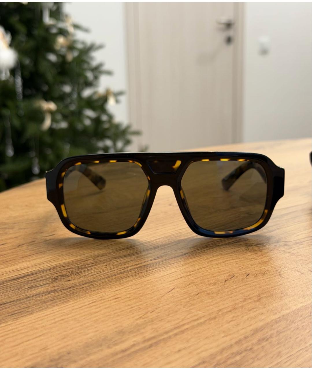 DOLCE&GABBANA Черные пластиковые солнцезащитные очки, фото 9