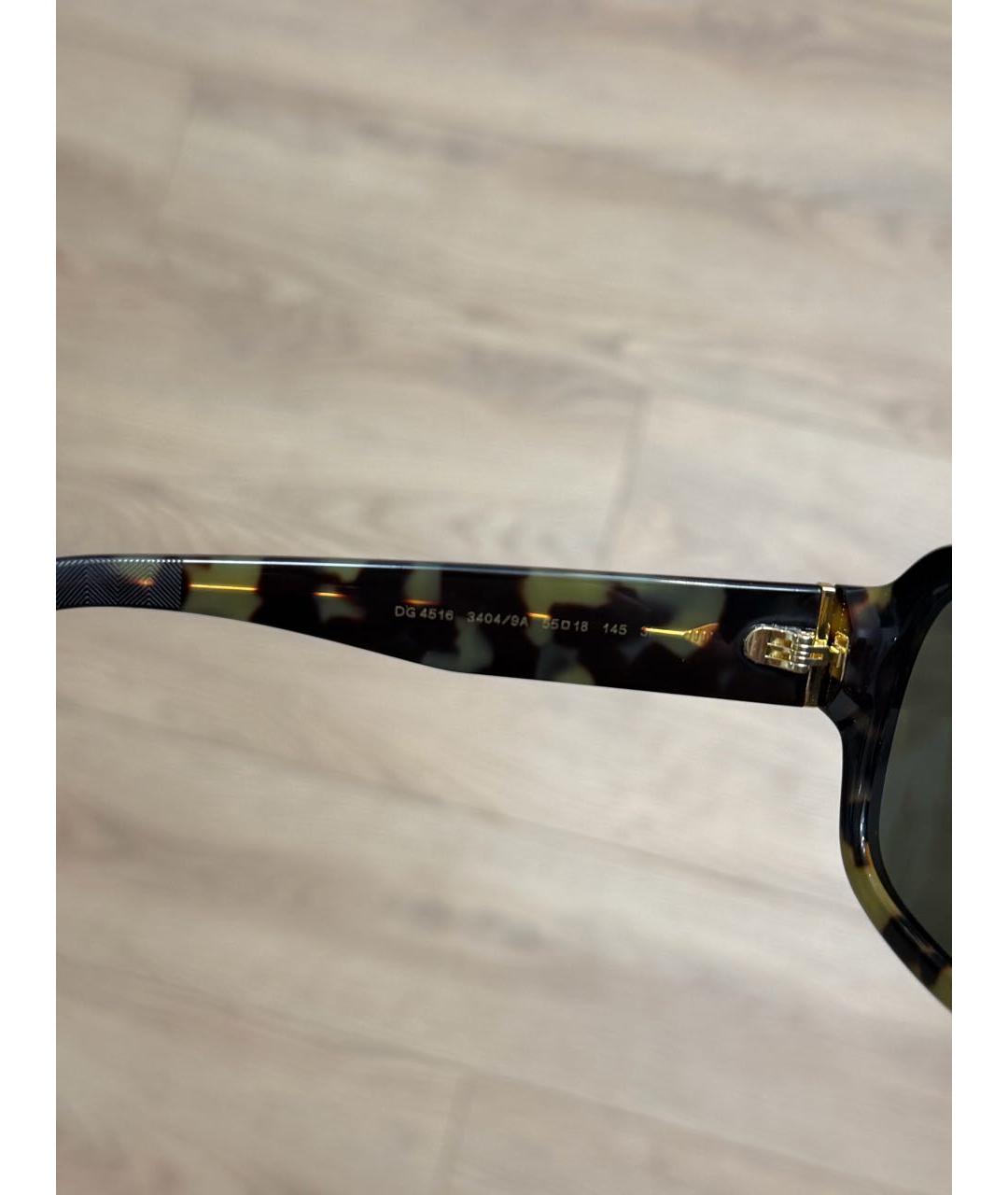 DOLCE&GABBANA Черные пластиковые солнцезащитные очки, фото 6