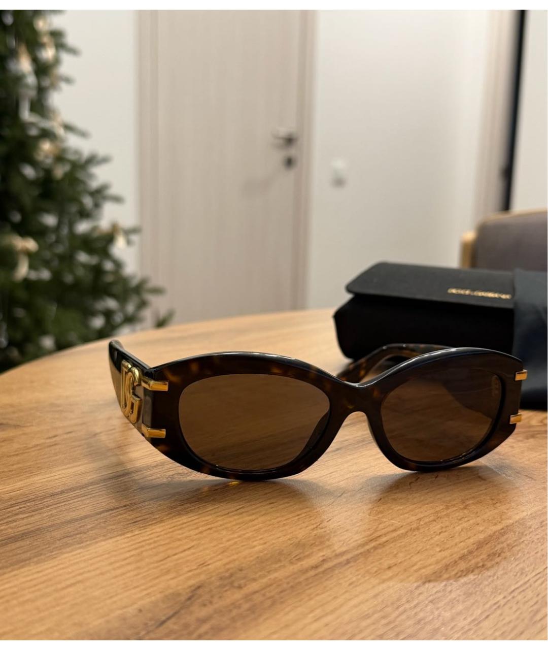 DOLCE&GABBANA Черные пластиковые солнцезащитные очки, фото 5