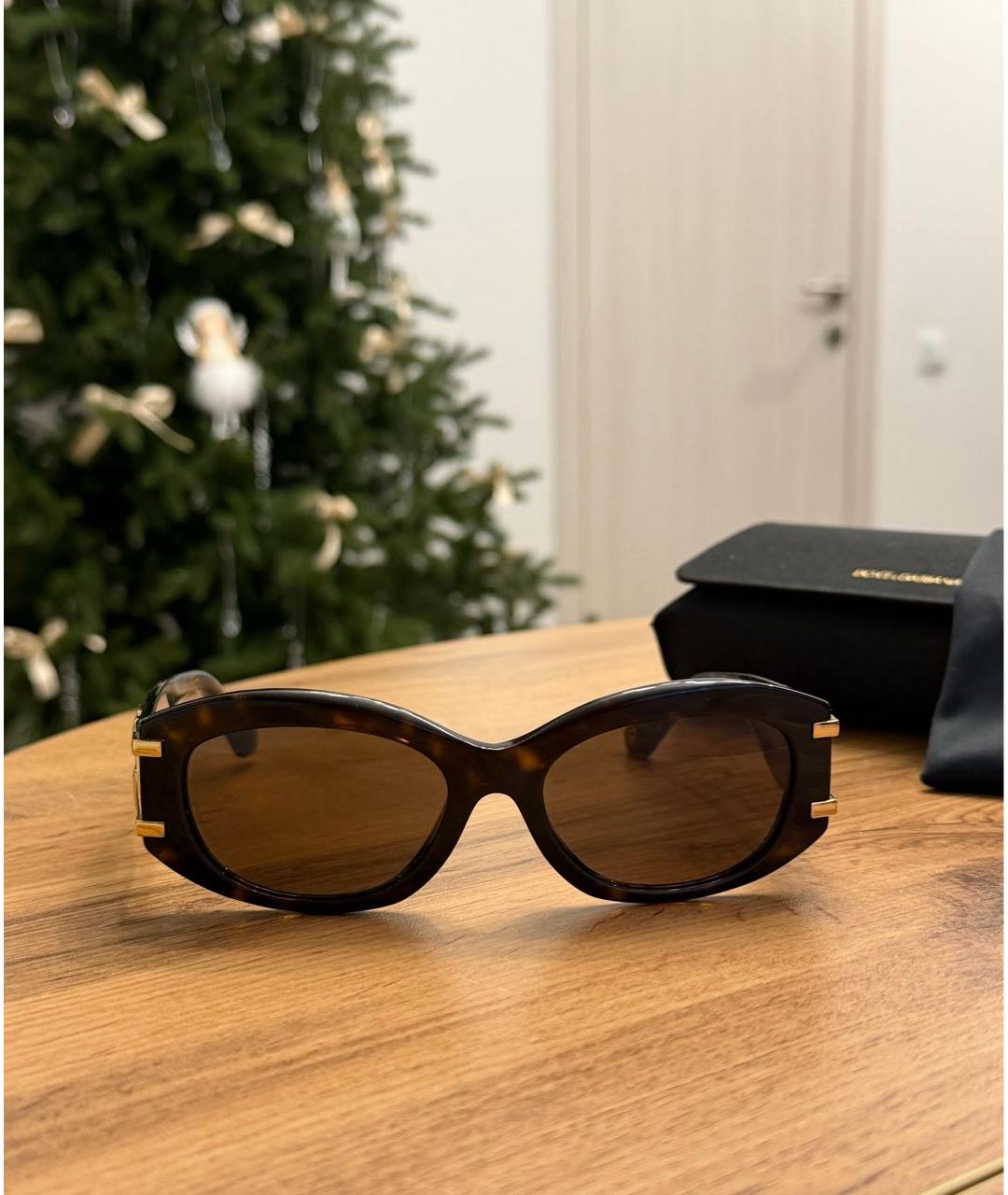 DOLCE&GABBANA Черные пластиковые солнцезащитные очки, фото 9