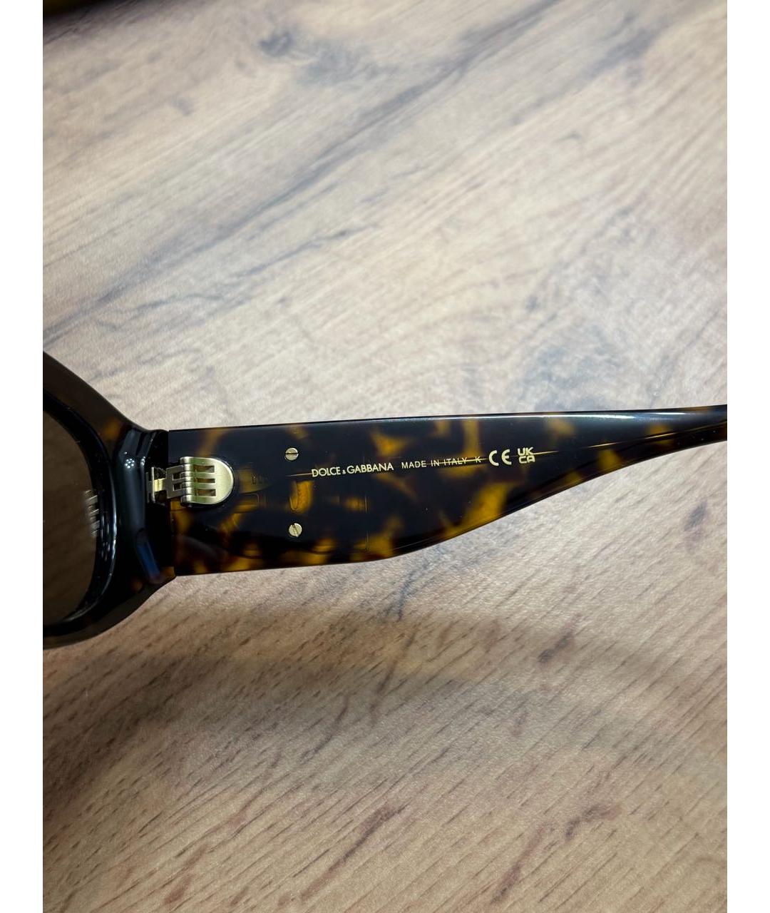 DOLCE&GABBANA Черные пластиковые солнцезащитные очки, фото 8