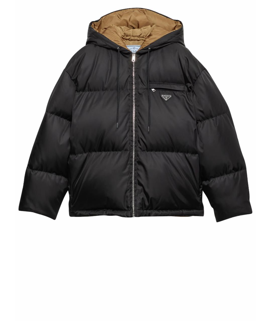 PRADA Черный полиамидовый пуховик, фото 1