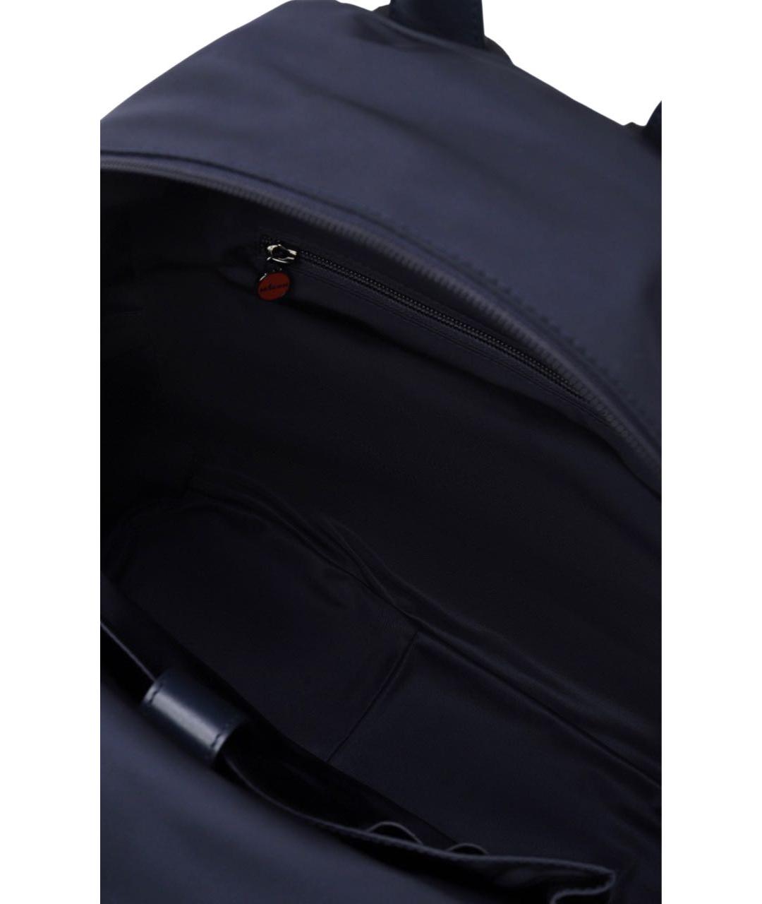 KITON Темно-синий тканевый рюкзак, фото 8