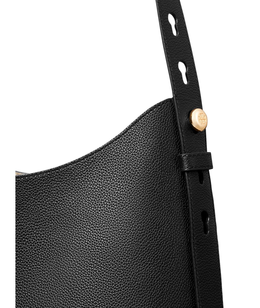 TORY BURCH Черная кожаная сумка через плечо, фото 2