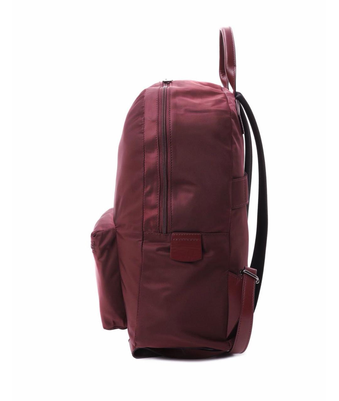 KITON Бордовый тканевый рюкзак, фото 7