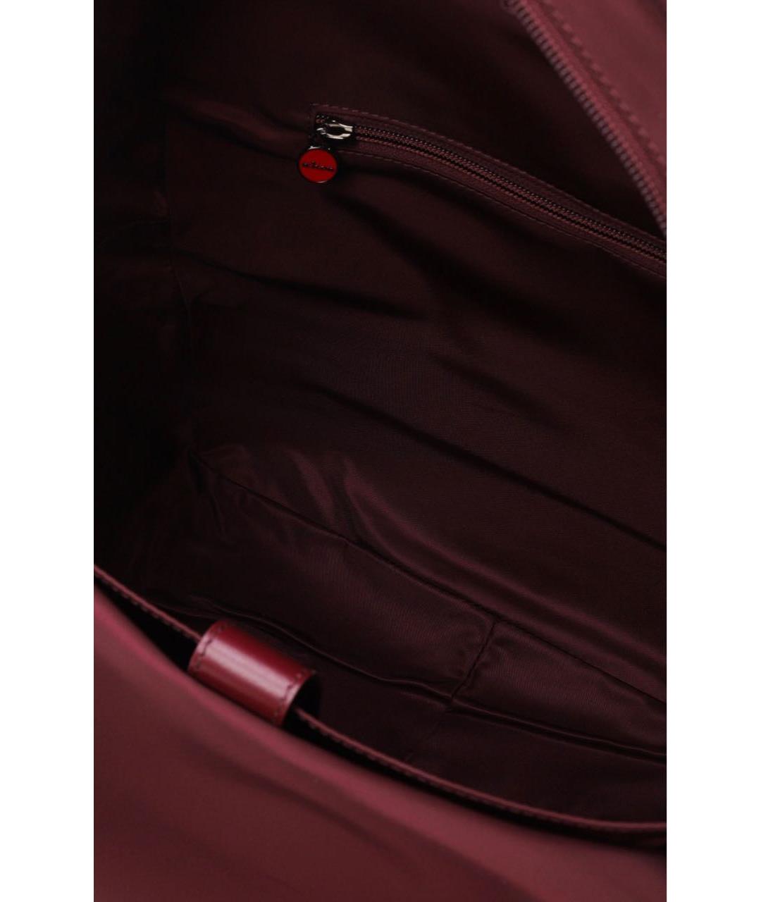 KITON Бордовый тканевый рюкзак, фото 6