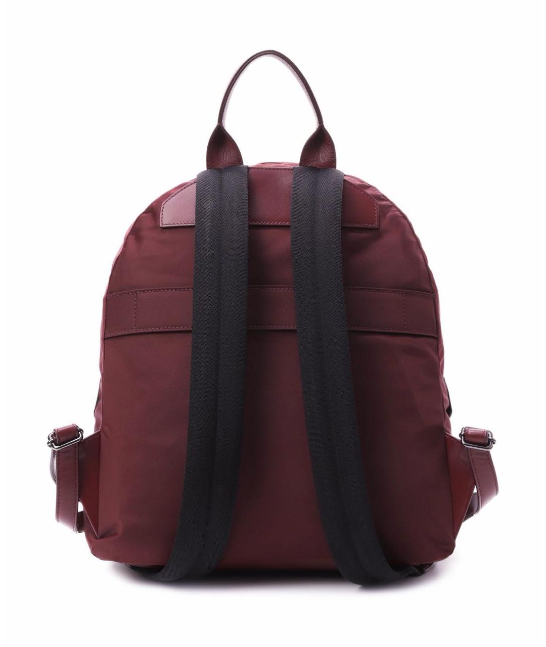 KITON Бордовый тканевый рюкзак, фото 5