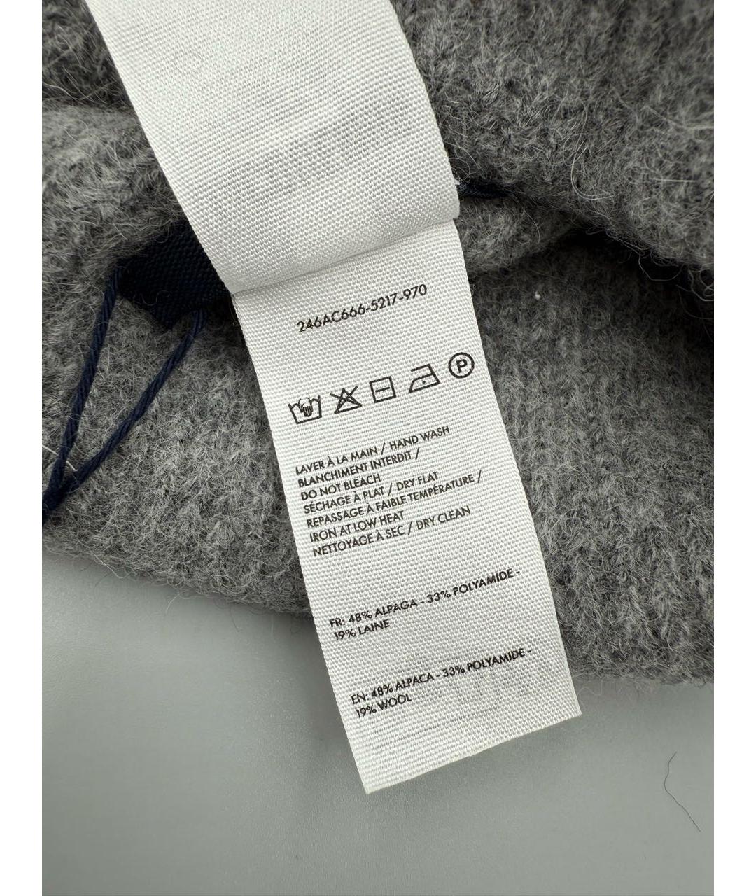 JACQUEMUS Серая шерстяная шапка, фото 5