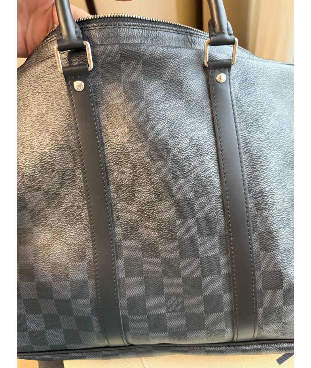 LOUIS VUITTON Серый портфель, фото 8