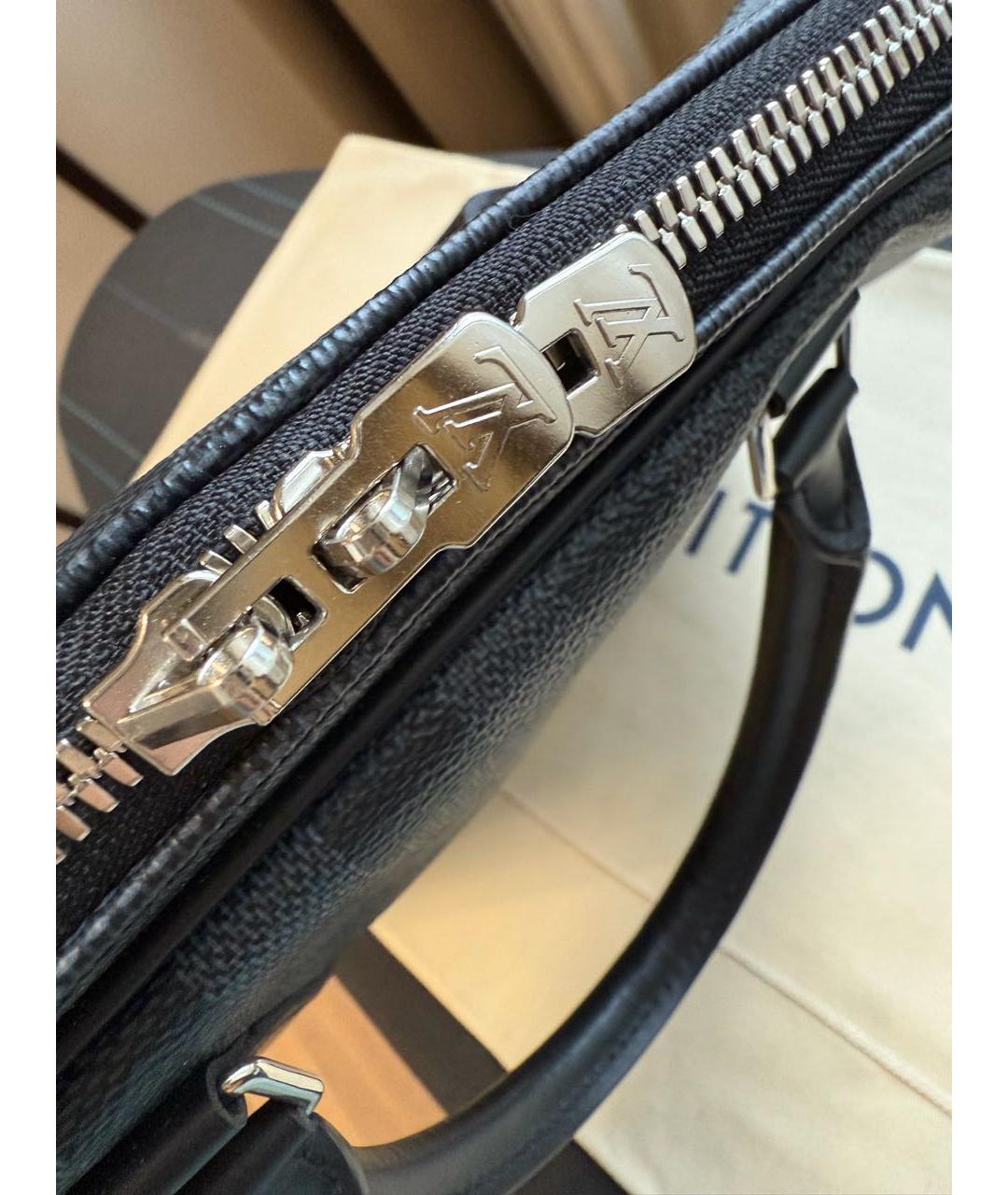 LOUIS VUITTON Серый портфель, фото 6