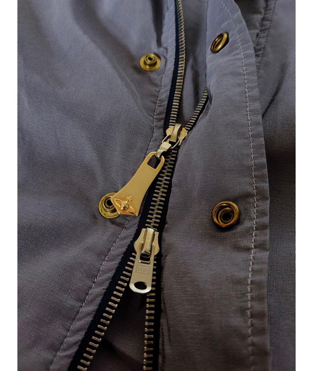 VIVIENNE WESTWOOD Голубая хлопковая куртка, фото 4