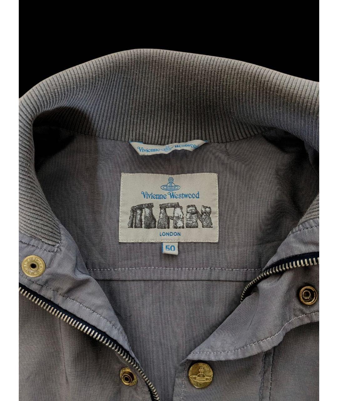 VIVIENNE WESTWOOD Голубая хлопковая куртка, фото 3