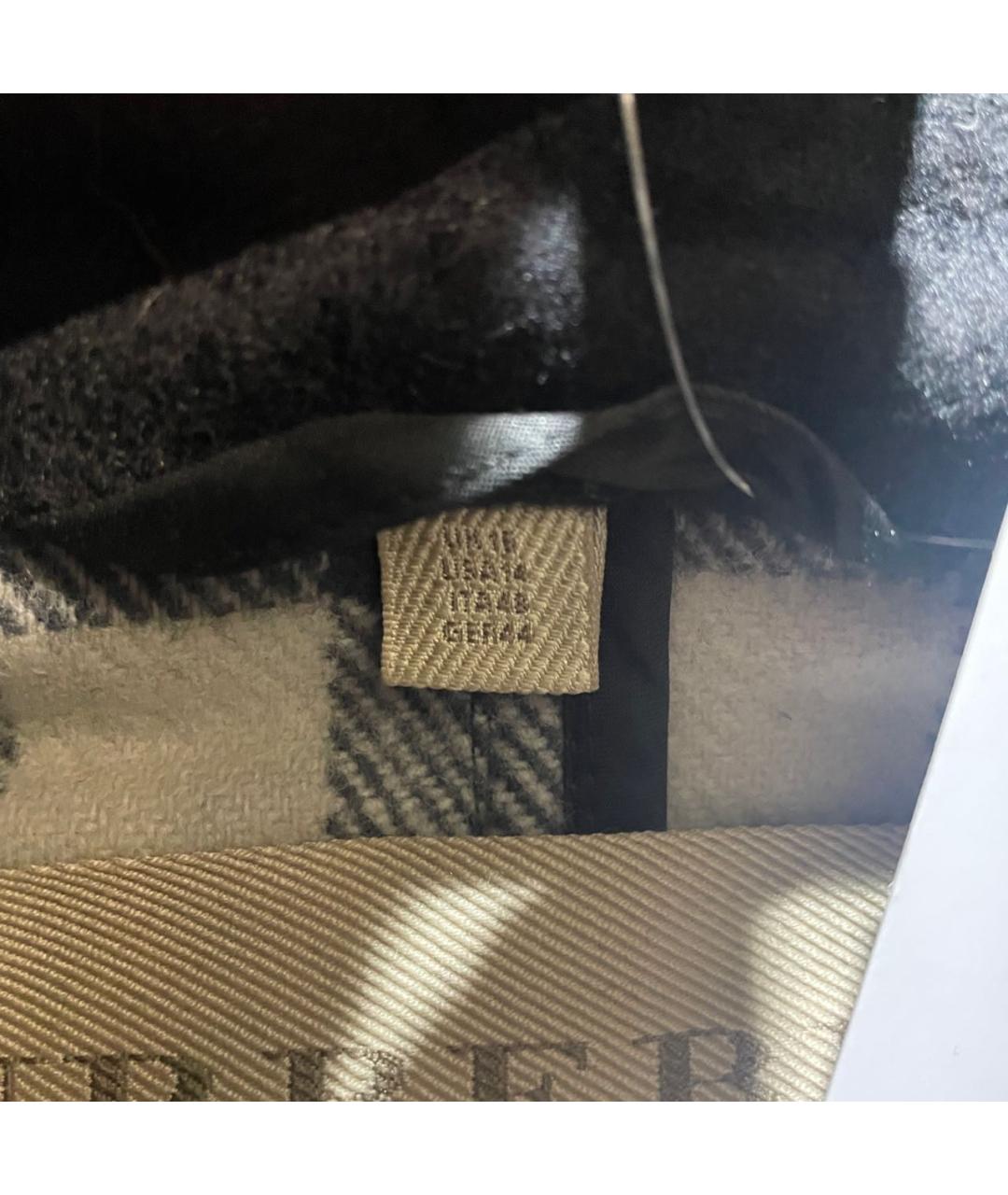 BURBERRY Черное шерстяное пальто, фото 6