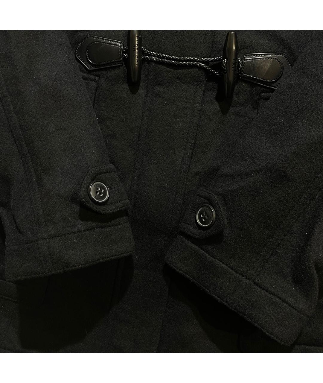 BURBERRY Черное шерстяное пальто, фото 5