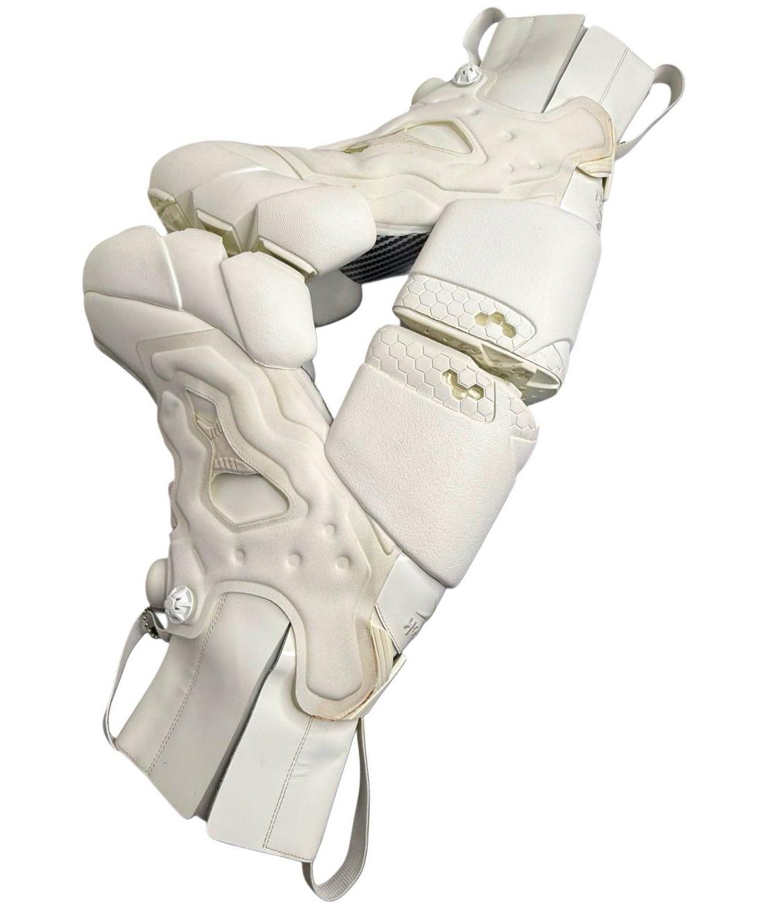 MAISON MARGIELA Белые полусапоги из лакированной кожи, фото 6