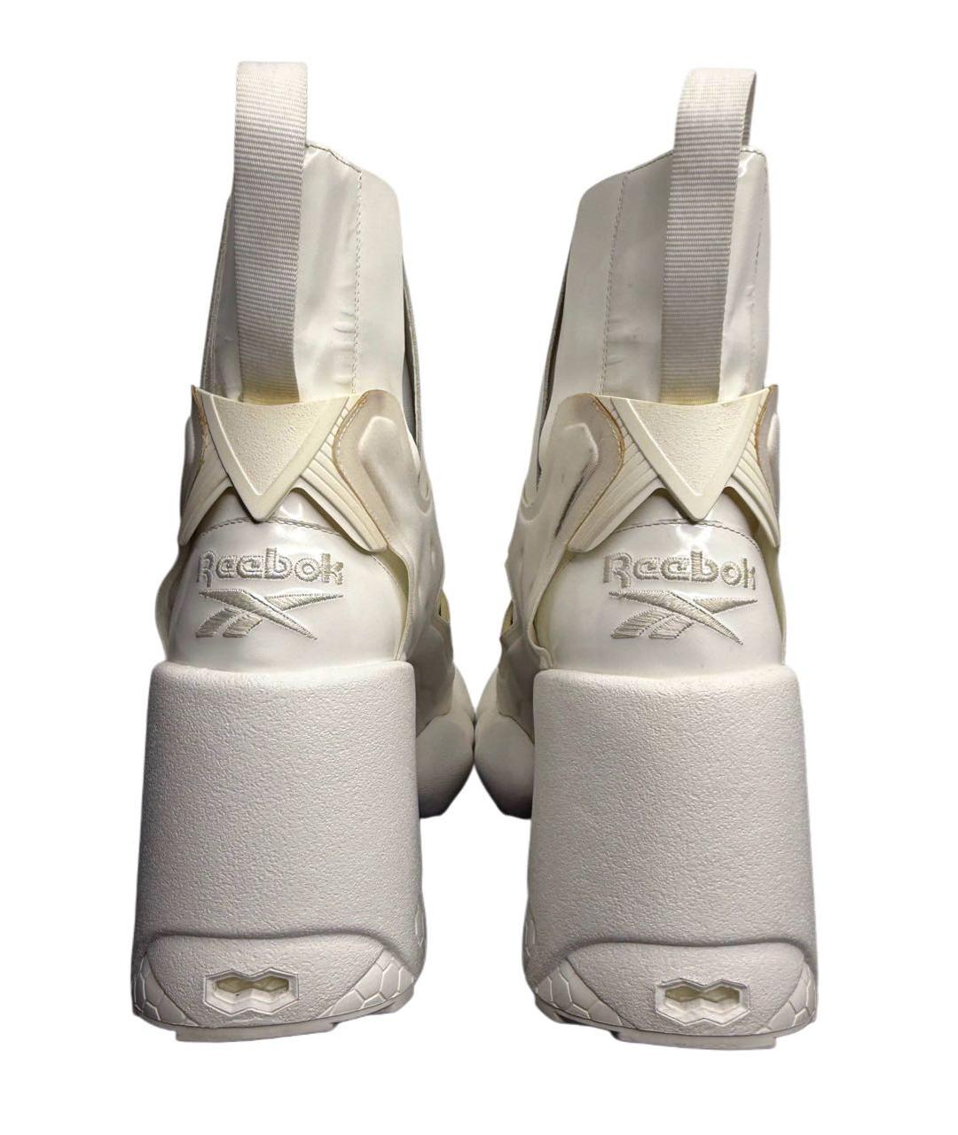 MAISON MARGIELA Белые полусапоги из лакированной кожи, фото 8