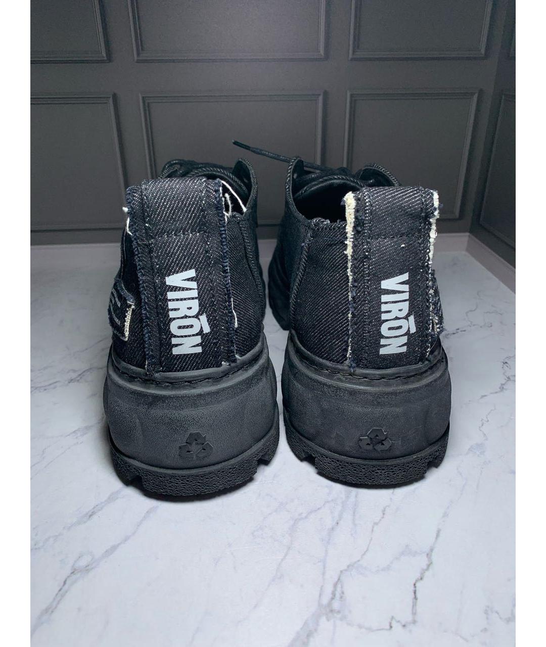 DR. MARTENS Черные текстильные брогги и оксфорды, фото 5