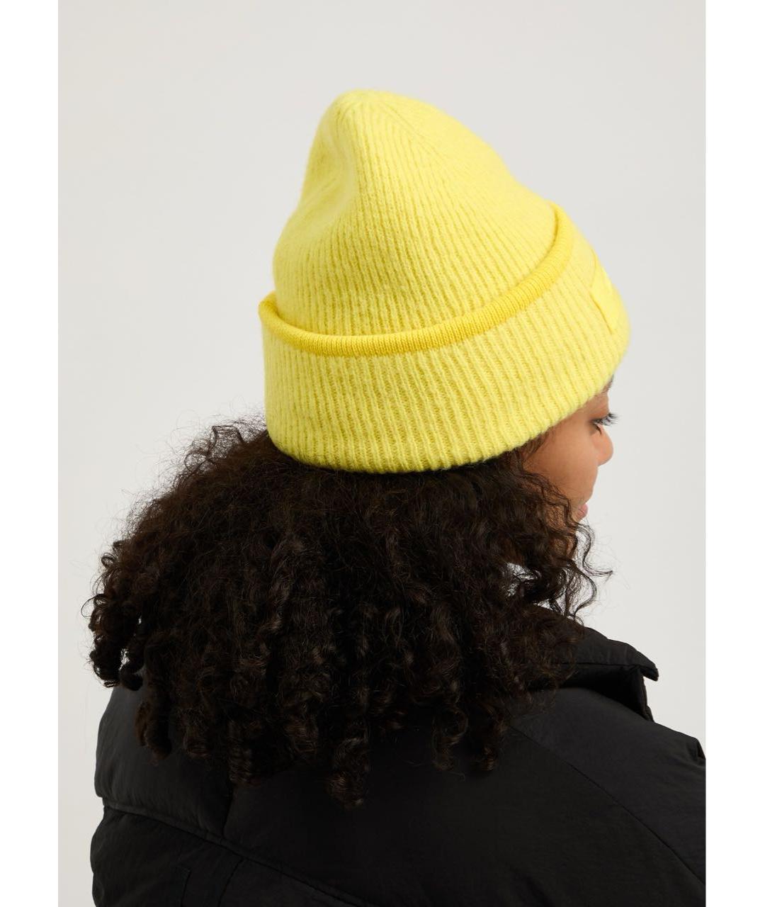 JACQUEMUS Желтая шерстяная шапка, фото 7
