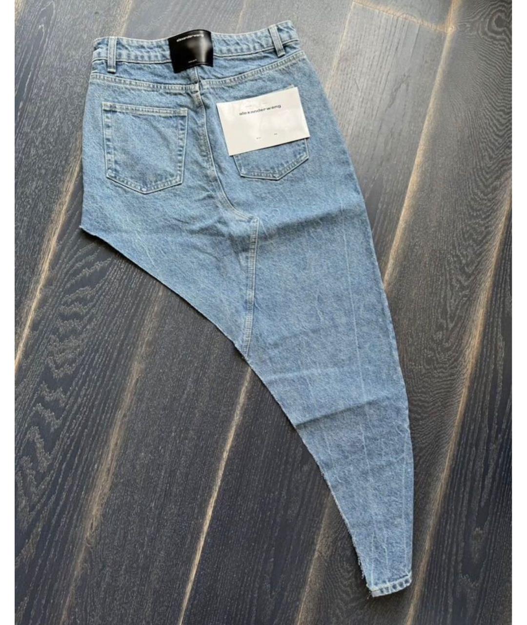 ALEXANDER WANG Голубая деним юбка миди, фото 7