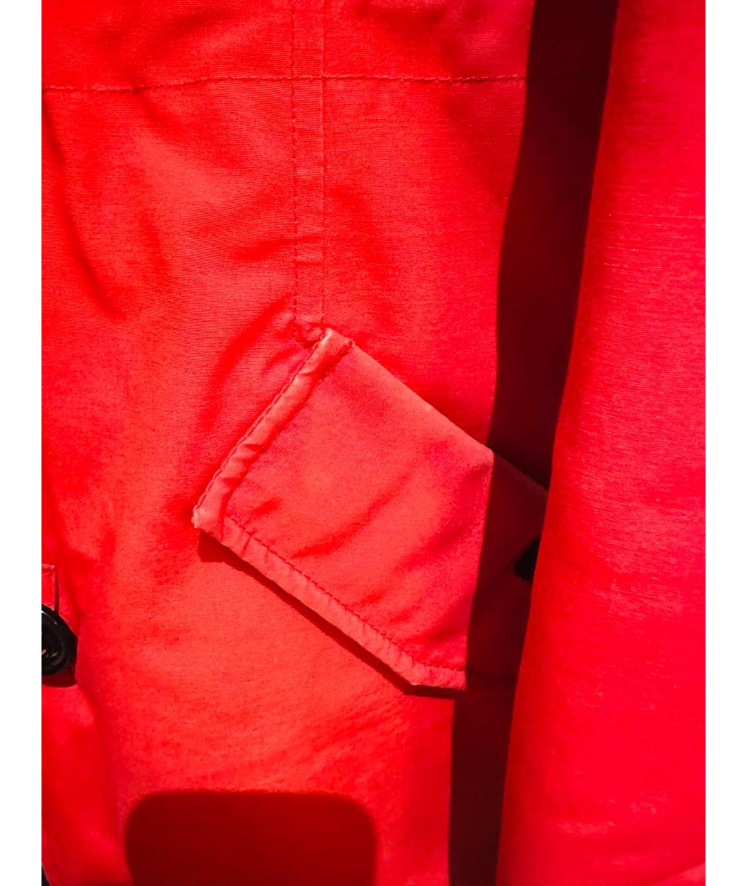 CANADA GOOSE Красная полиэстеровая парка, фото 8