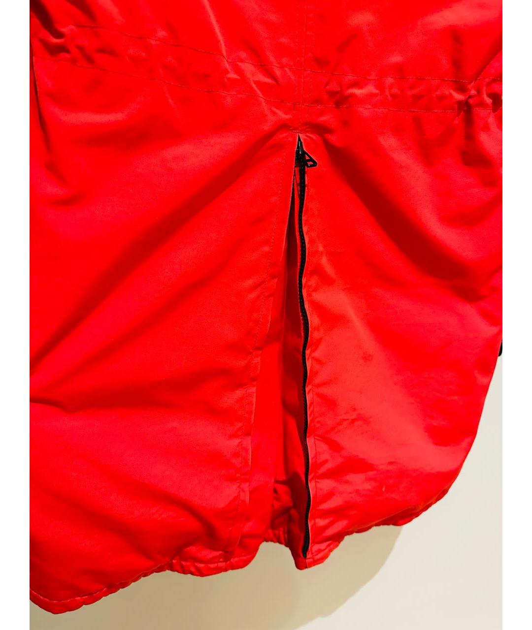 CANADA GOOSE Красная полиэстеровая парка, фото 4