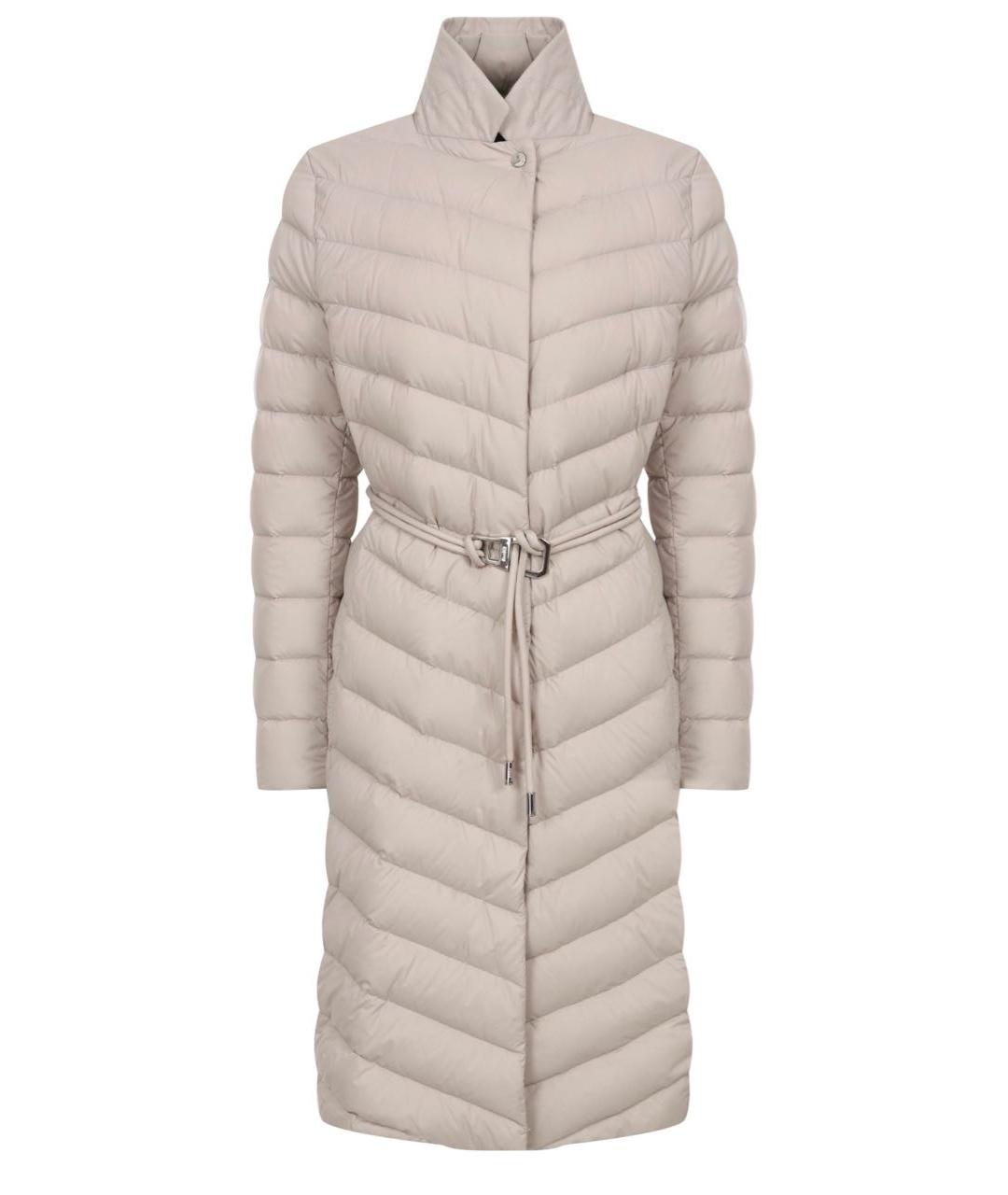 MOORER Бежевый полиамидовый пуховик, фото 1