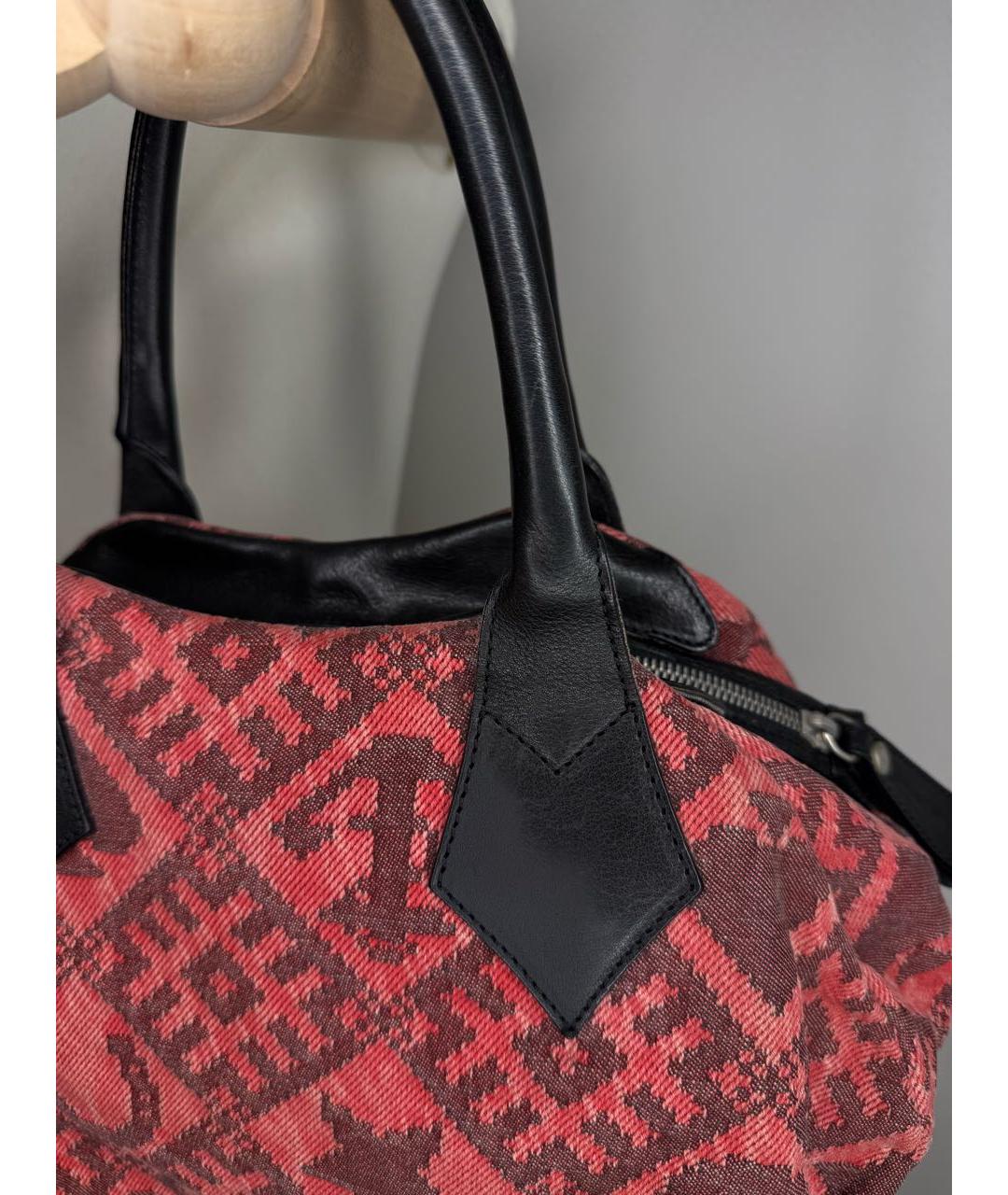 VIVIENNE WESTWOOD Мульти тканевая сумка с короткими ручками, фото 6
