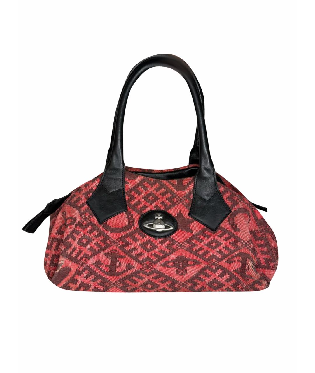 VIVIENNE WESTWOOD Мульти тканевая сумка с короткими ручками, фото 1