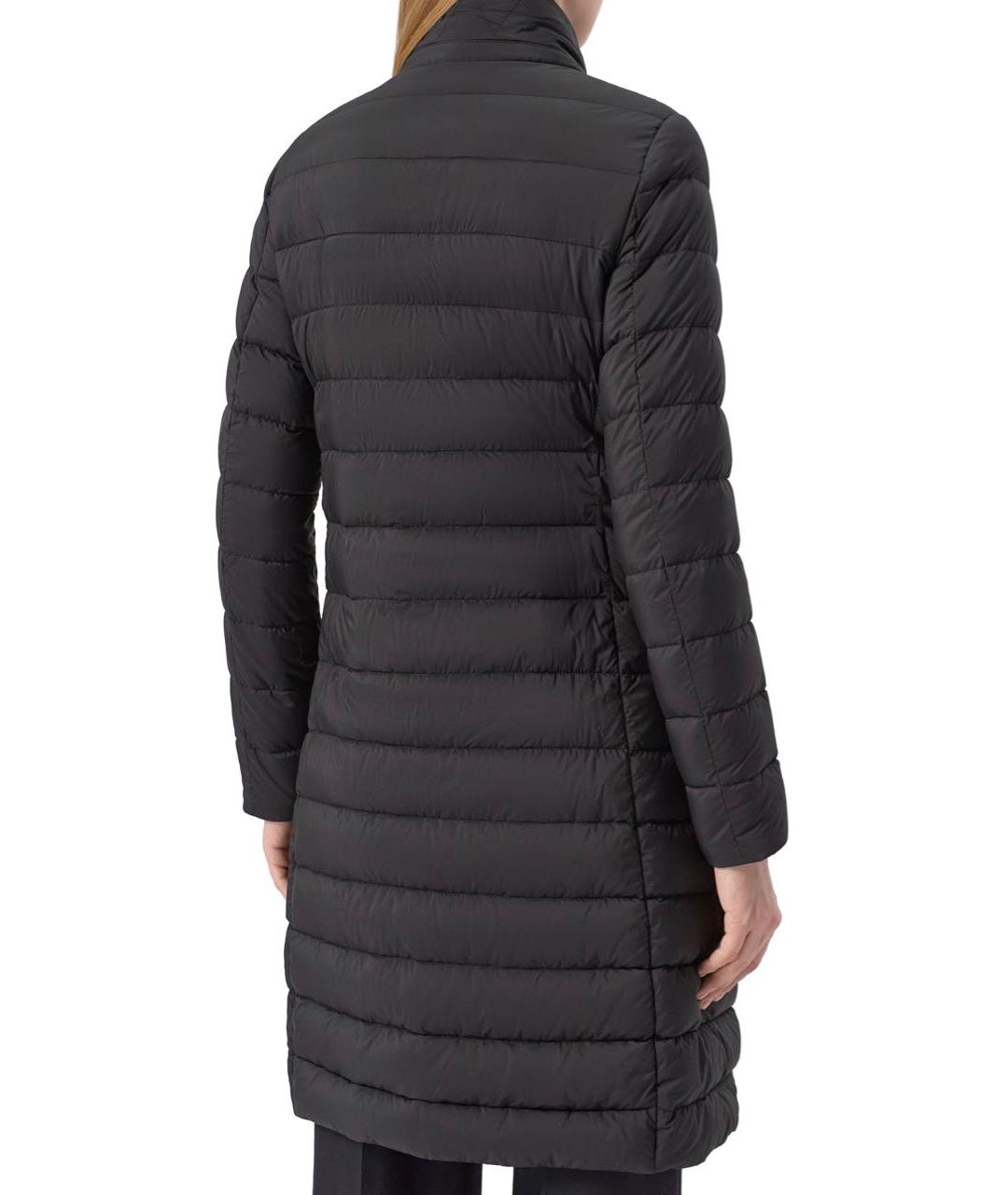 MOORER Черный полиамидовый пуховик, фото 4