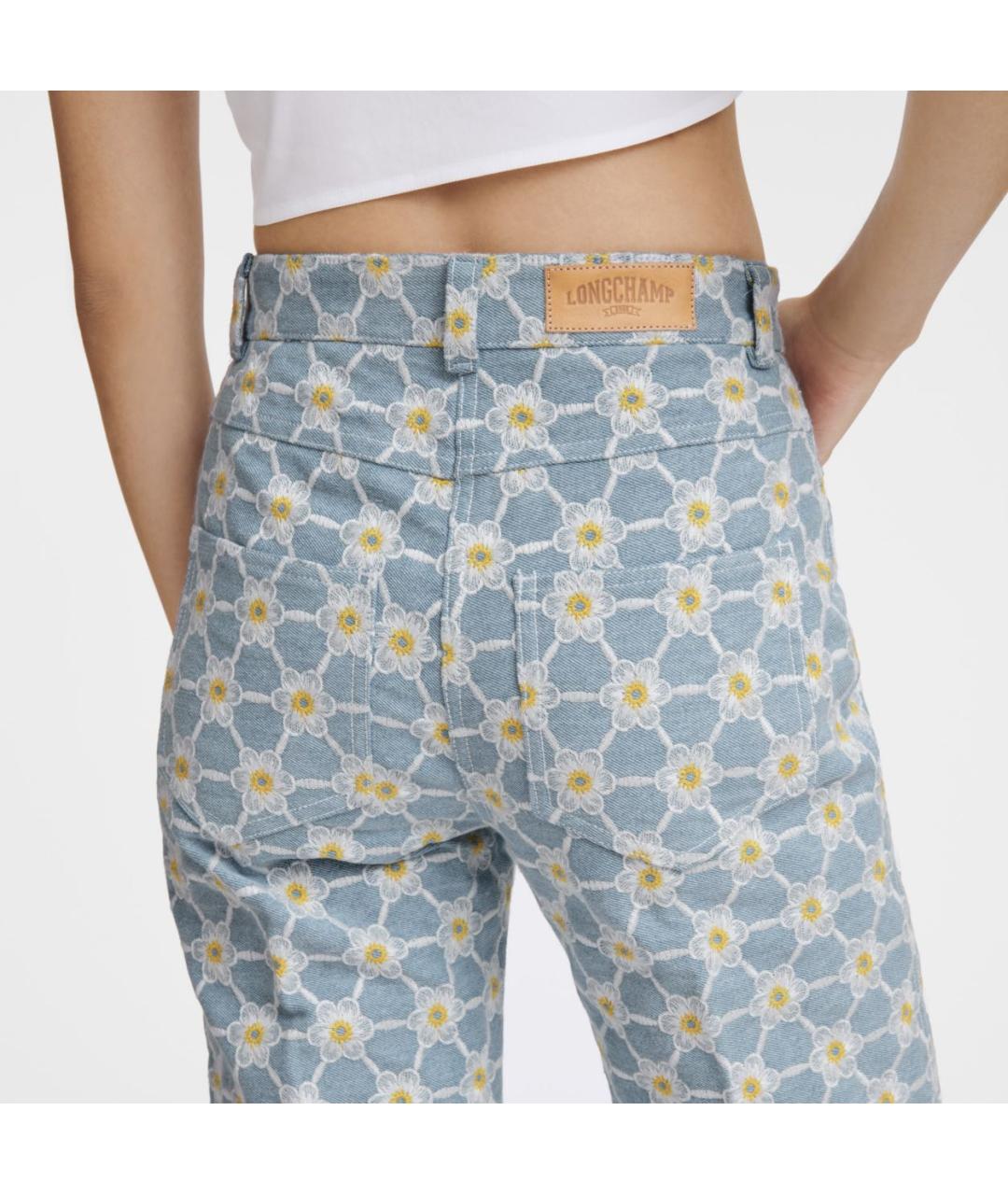 LONGCHAMP Мульти хлопковые прямые джинсы, фото 3