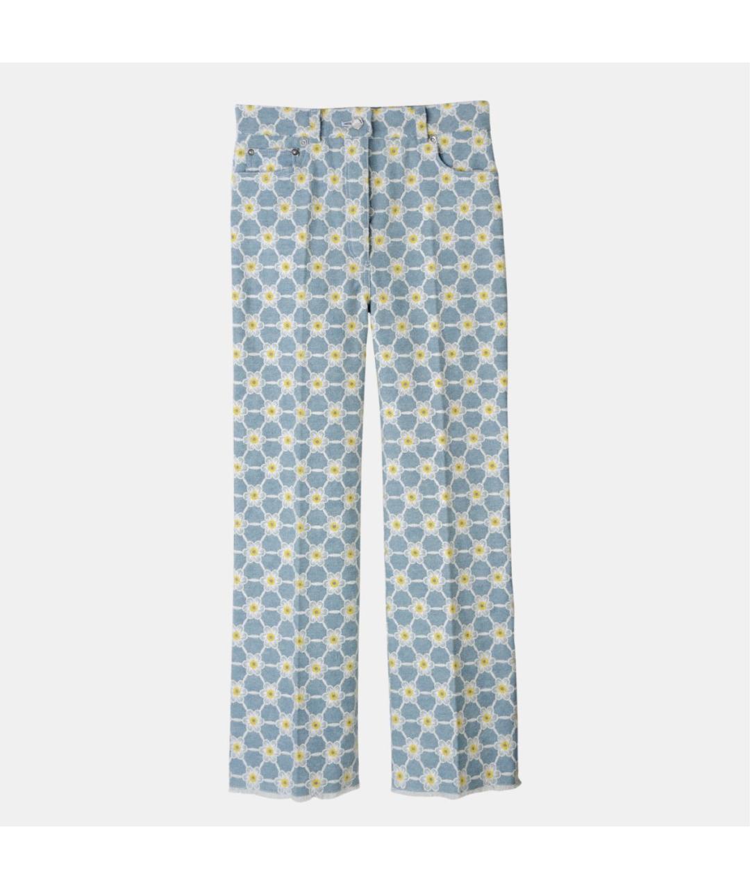 LONGCHAMP Мульти хлопковые прямые джинсы, фото 8