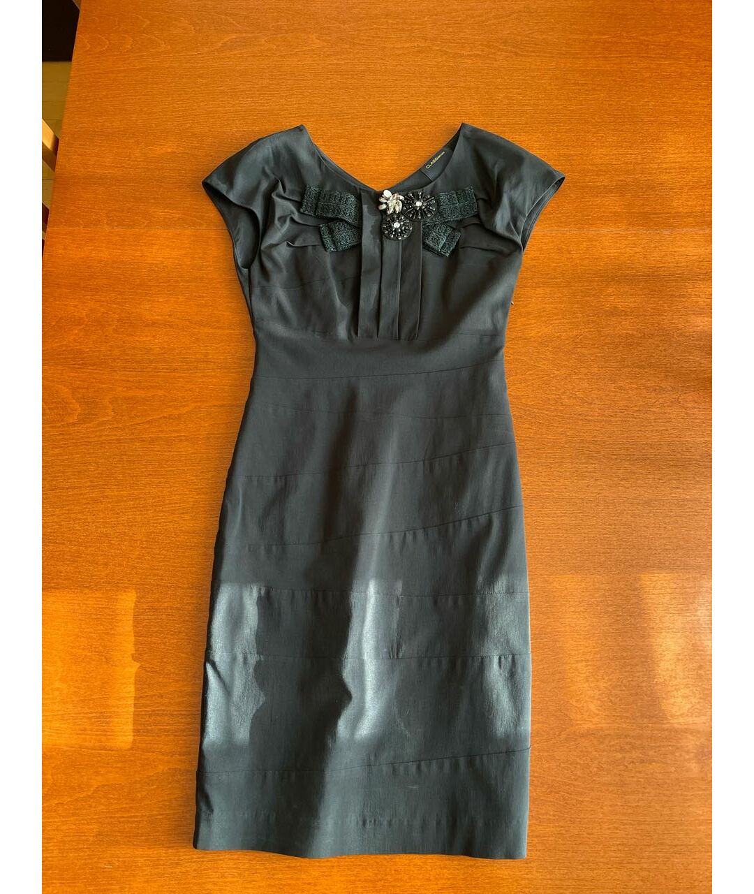 ROBERTO CAVALLI Черное вискозное коктейльное платье, фото 5