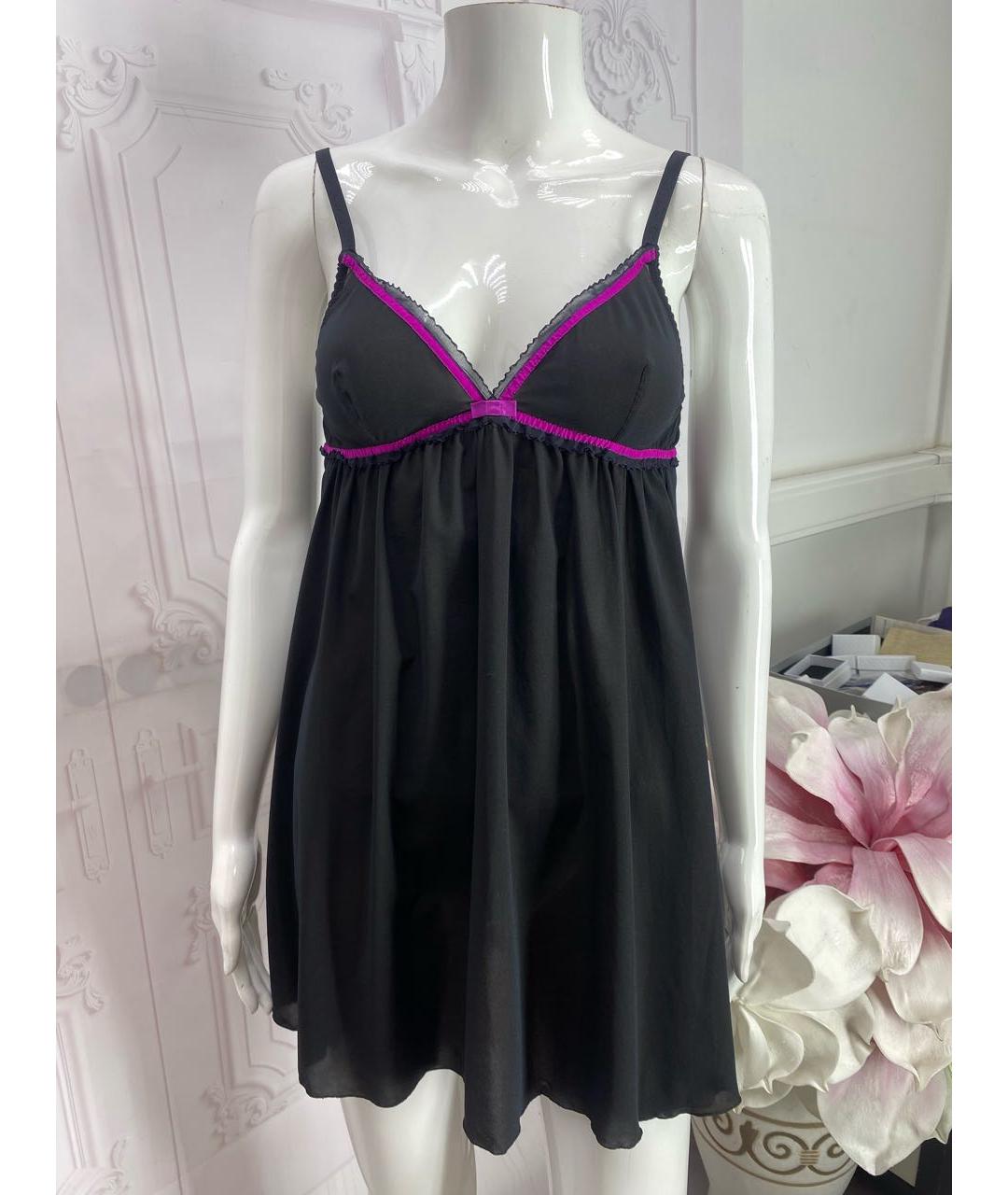 DOLCE&GABBANA Черное полиэстеровое повседневное платье, фото 6