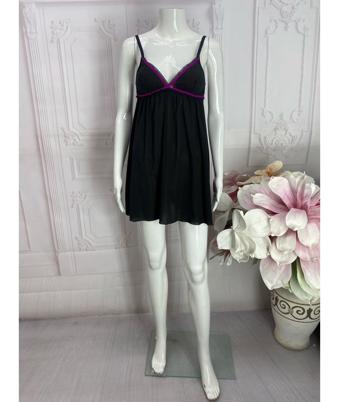 DOLCE&GABBANA Черное полиэстеровое повседневное платье, фото 8