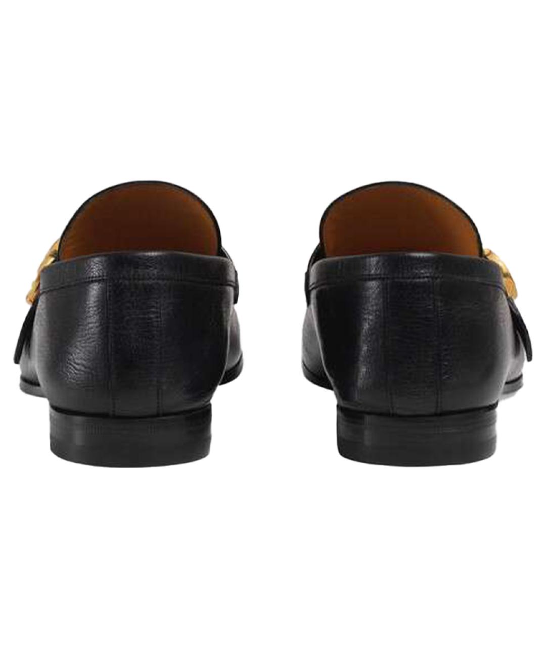 GUCCI Черные кожаные лоферы, фото 5