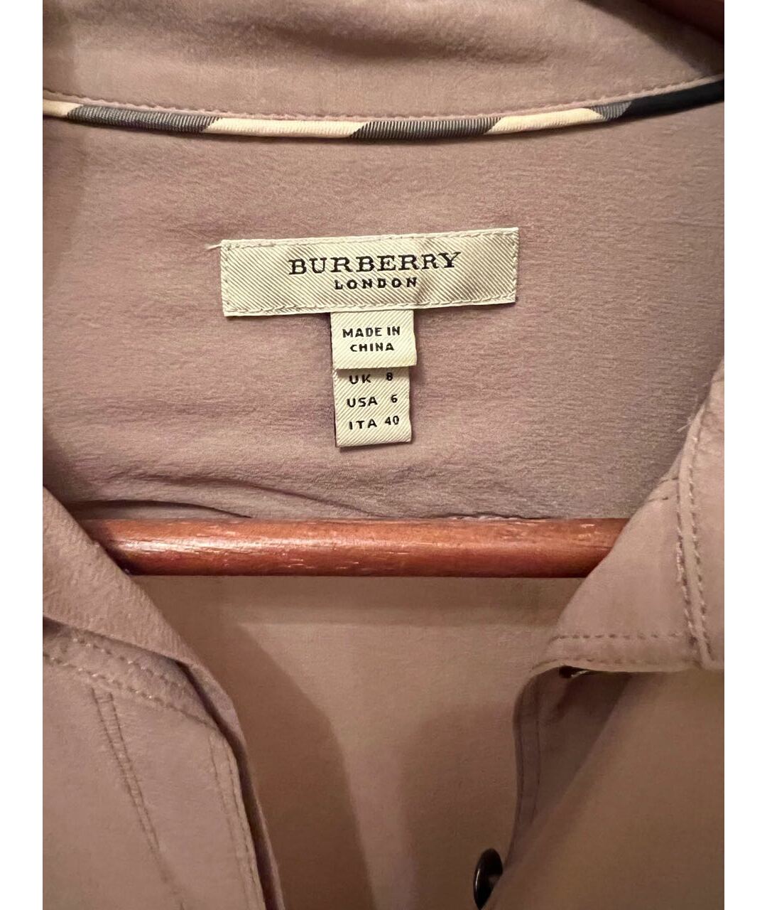 BURBERRY Розовая шелковая рубашка, фото 3