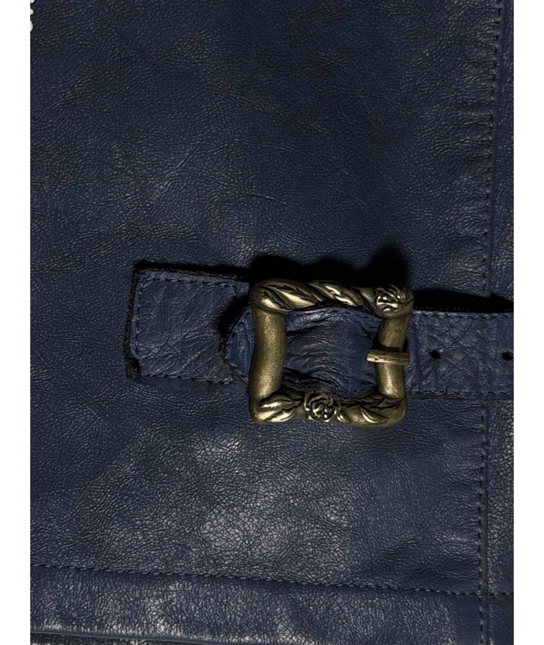 Enfants Riches Déprimés Темно-синяя кожаная куртка, фото 6